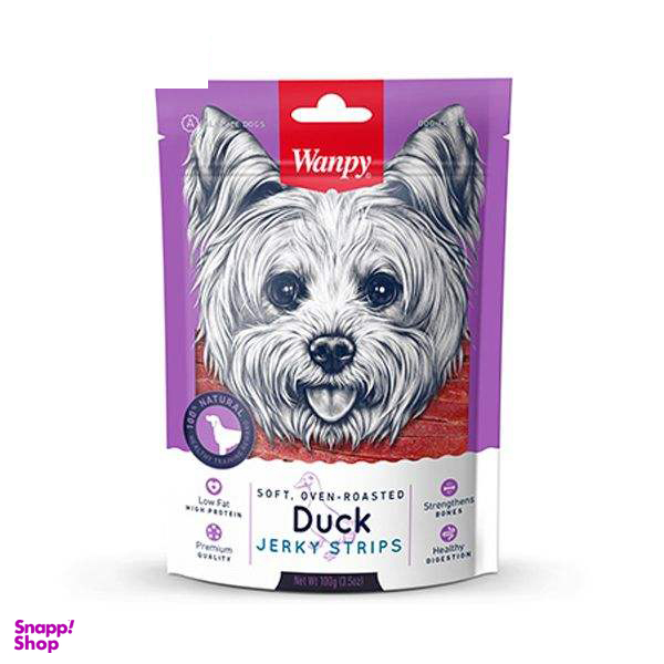 غذای تشویقی سگ ونپی مدل Duck Jerky Strips وزن 100 گرم