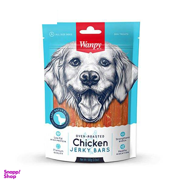 غذای تشویقی سگ ونپی مدل Chicken Jerky Bars وزن 100 گرم