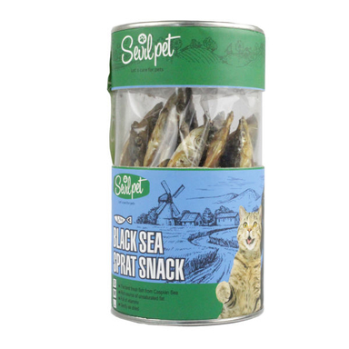 غذای تشویقی طبیعی سگ و گربه سویل پت (Sevil Pet) مدل Black Sea Sprit Snack مقدار 25 عددی
