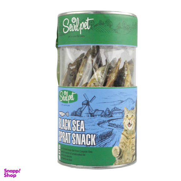 غذای تشویقی طبیعی سگ و گربه سویل پت (Sevil Pet) مدل Black Sea Sprit Snack مقدار 25 عددی