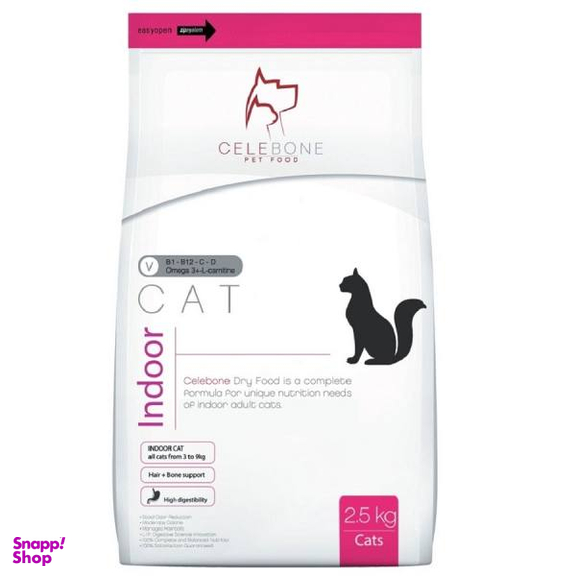 غذای خشک گربه سلبن (Celebone) مدل Indoor Cat وزن 2.5 کیلوگرم