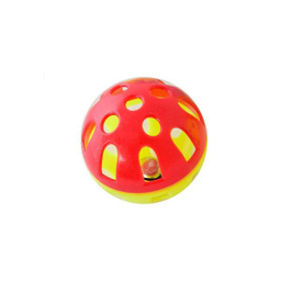 اسباب بازی گربه و سگ توپ زنگوله دار مدل Plastic Bell Balls بسته 6 عددی