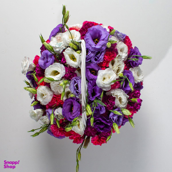 سبد گل رنگینه
