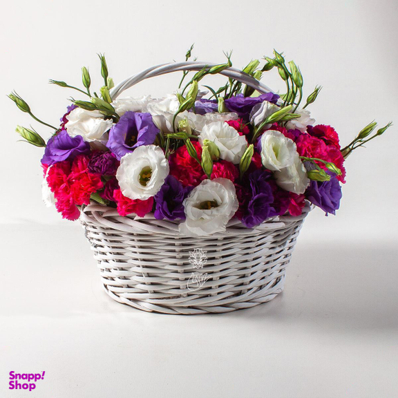 سبد گل رنگینه