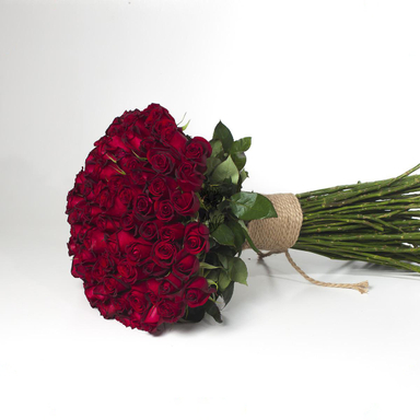 دسته گل رز هلندی گل ستان مدل رز قرمز