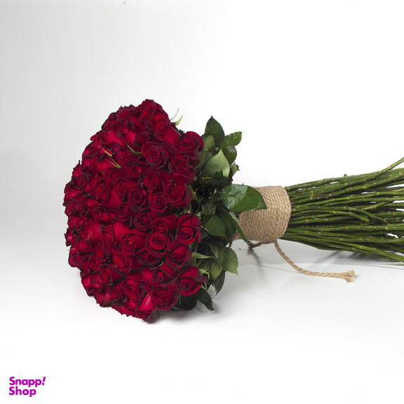 دسته گل رز هلندی گل ستان مدل رز قرمز