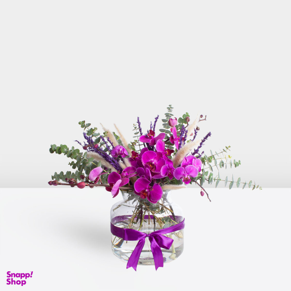 گلدان ارکیده و اکالیپتوس