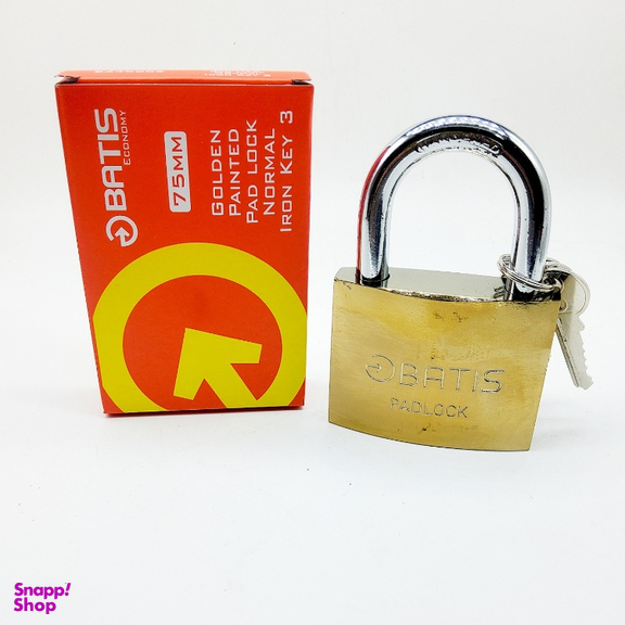 قفل آویز باتیس سایز 75 میلی متر