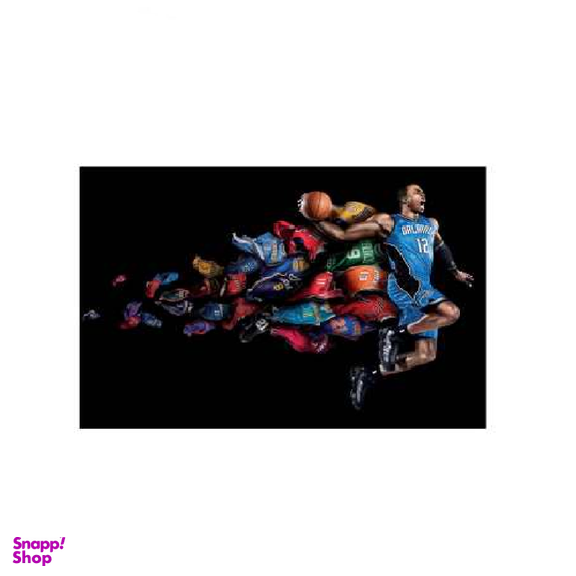 تابلو شاسی ونسونی طرح NBA Splash سایز 30x40 سانتی متر