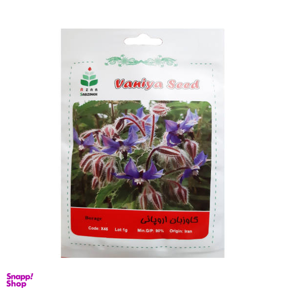 بذر گل گاوزبان اروپایی آذر سبزینه مدل X46