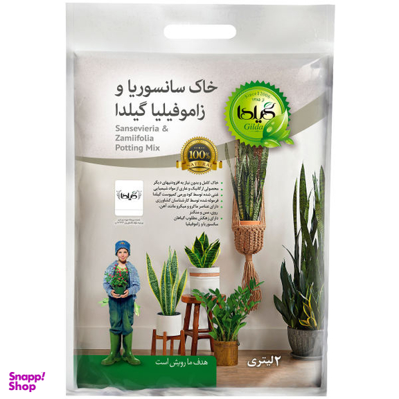 خاک سانسوریا و زاموفیلیا گیلدا مدل SZ2 حجم 2 لیتر