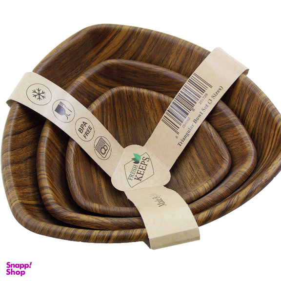 کاسه چوبی فرش کیپس (Fresh Keeps) کد 5590 مجموعه 3 عددی