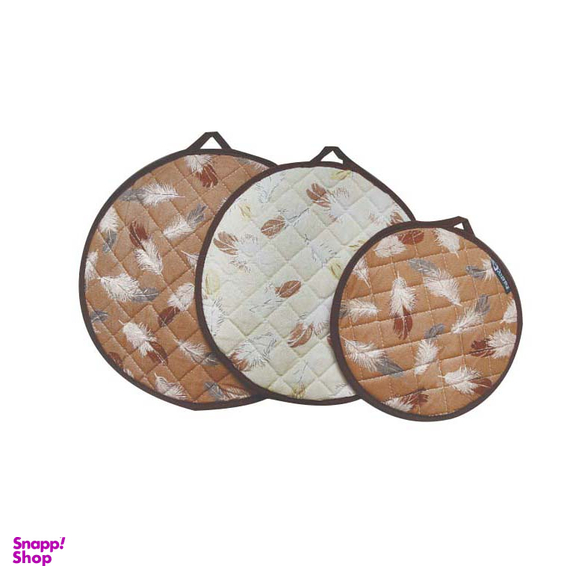 دمکن سه تکه رزین تاژ (Rezin Taj) مدل پر سایز 33*33 سانتی متر