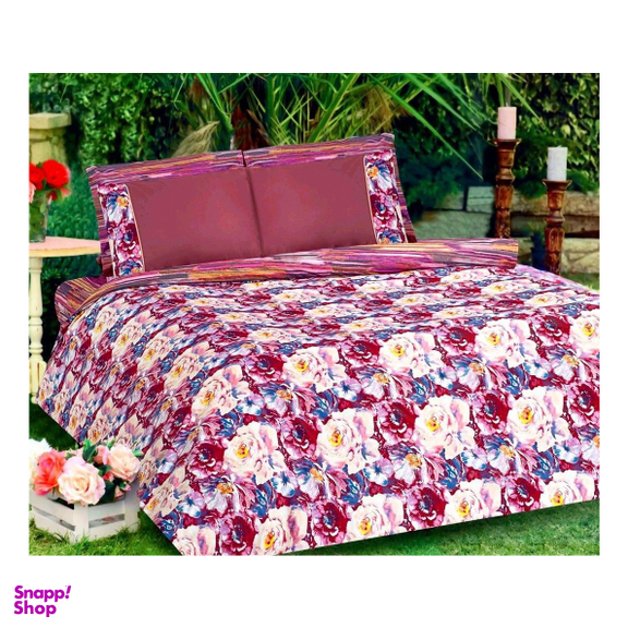 ست لحاف 4 تکه رزین تاژ (Rezin Taj) مدل رانفورس گاردنیا دو نفره سایز 49x22x68 سانتی‌ متر