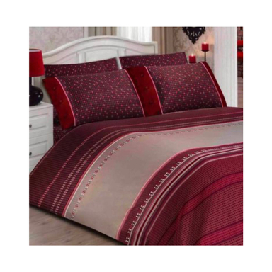 ست لحاف 4 تکه رزین تاژ (Rezin Taj) مدل اسکوار دو نفره سایز 49x22x68 سانتی‌ متر