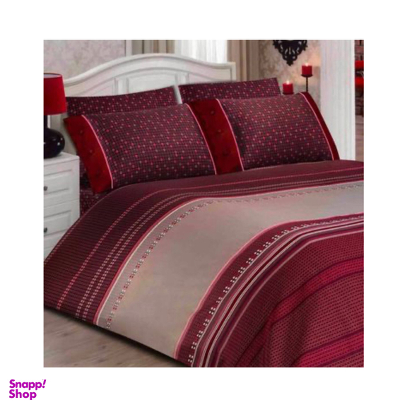 ست لحاف 4 تکه رزین تاژ (Rezin Taj) مدل اسکوار دو نفره سایز 49x22x68 سانتی‌ متر