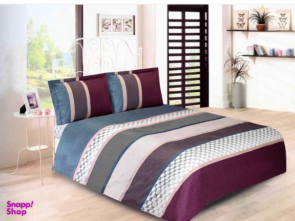 ست لحاف 3 تکه رزین تاژ (Rezin Taj) مدل پولار یک نفره سایز 47x19x60 سانتی‌ متر