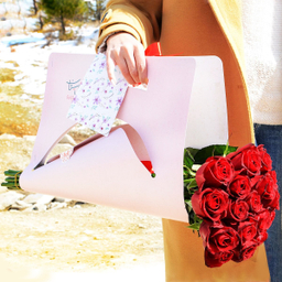 دسته گل گل ستان (Golsetan) مدل رز سوپر ممتاز