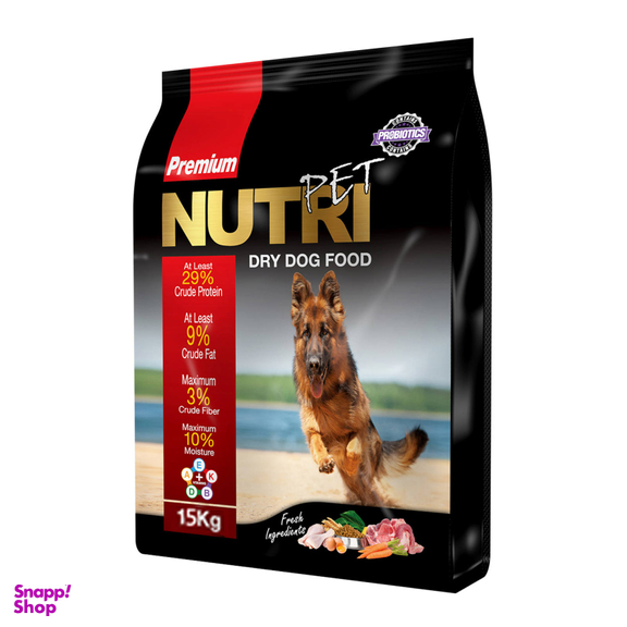 غذای خشک سگ پاپی نوتری پت (Nutri Pet) مدل 29٪ پروتیین وزن 200 گرم