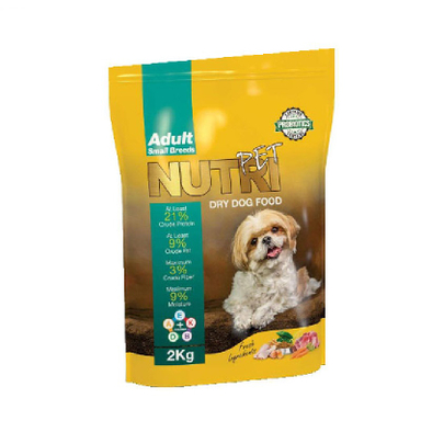 غذای خشک سگ بالغ نژادهای کوچک نوتری پت (Nutri Pet) وزن 200 گرم