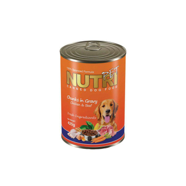 کنسرو پاته مرغ مخصوص سگ نوتری پت (Nutripet) وزن 425 گرم