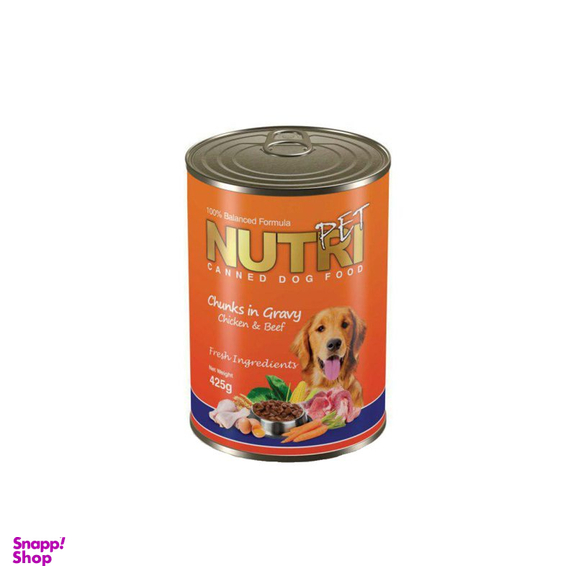کنسرو پاته مرغ مخصوص سگ نوتری پت (Nutripet) وزن 425 گرم