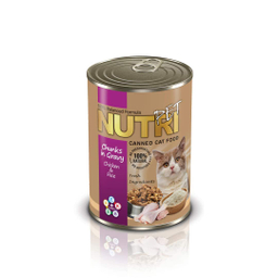 کنسرو مرغ و برنج مخصوص گربه نوتری پت (Nutripet) وزن 425 گرم
