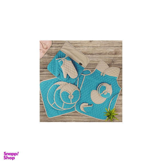 سرویس پارچه ای آشپزخانه 12 تکه لالاروژ (Lalaroje) مدل گلبرگ