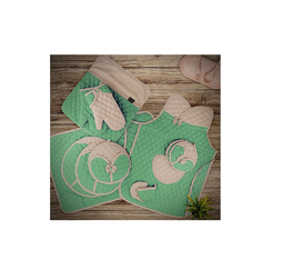 سرویس پارچه ای آشپزخانه 12 تکه لالاروژ (Lalaroje) مدل گلبرگ