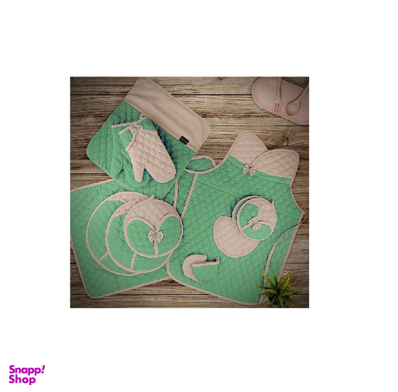 سرویس پارچه ای آشپزخانه 12 تکه لالاروژ (Lalaroje) مدل گلبرگ