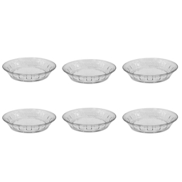 بشقاب خورش خوری شیشه و بلور اصفهان (Esfahan Glass) مدل گلایل بسته 6 عددی