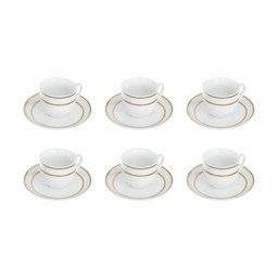 ست فنجان و نعلبکی 12 پارچه شرکت صنایع چینی تقدیس (Taghdis Porcelain Co) مدل K16