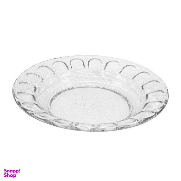 بشقاب خورش خوری شیشه و بلور اصفهان (Esfahan Glass) مدل گلایل کد 75 بسته 6 عددی