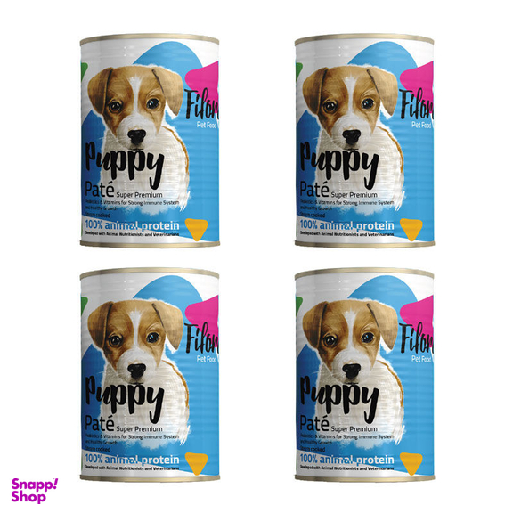 کنسرو غذای سگ فیفورا (Fifora) مدل Puppy وزن 400 گرم بسته 4 عددی
