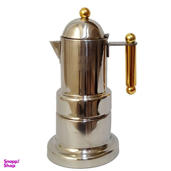 قهوه جوش آینوکس(INOX) مدل موکااستیل 4کاپ