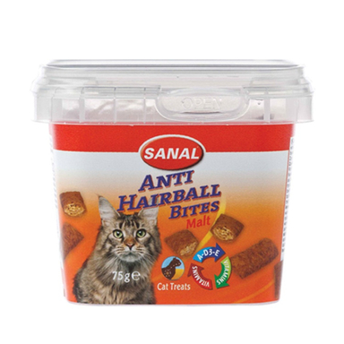 غذا تشویقی و مکمل غذایی گربه سانال (Sanal) مدل Anti Hairball وزن 75 گرم