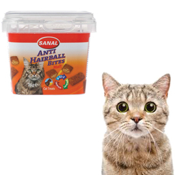 غذا تشویقی و مکمل غذایی گربه سانال (Sanal) مدل Anti Hairball وزن 75 گرم