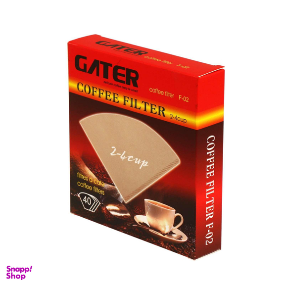 فیلتر قهوه گتر (Gater) مدل V60 سایز 4 بسته 40 عددی