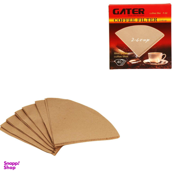 فیلتر قهوه گتر (Gater) مدل V60 سایز 4 بسته 40 عددی
