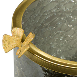 سطل استوانه سالینو (Salino) مدل پروانه برنزی کد B-416