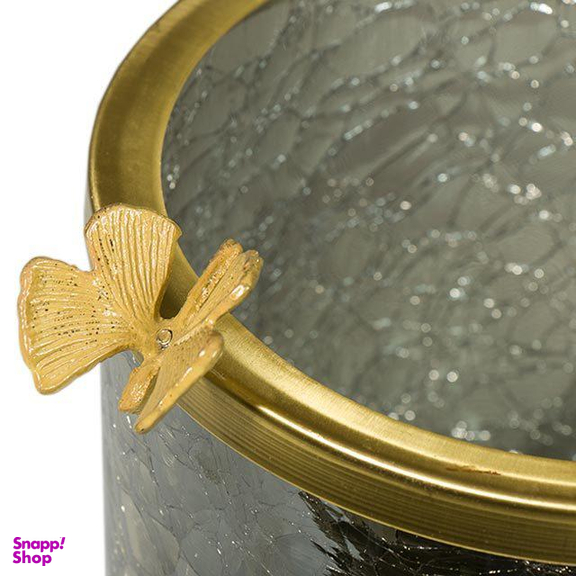 سطل استوانه سالینو (Salino) مدل پروانه برنزی کد B-416