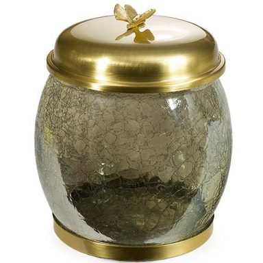 سطل خمره ای دربدار سالینو (Salino) مدل پروانه برنزی کد B-420