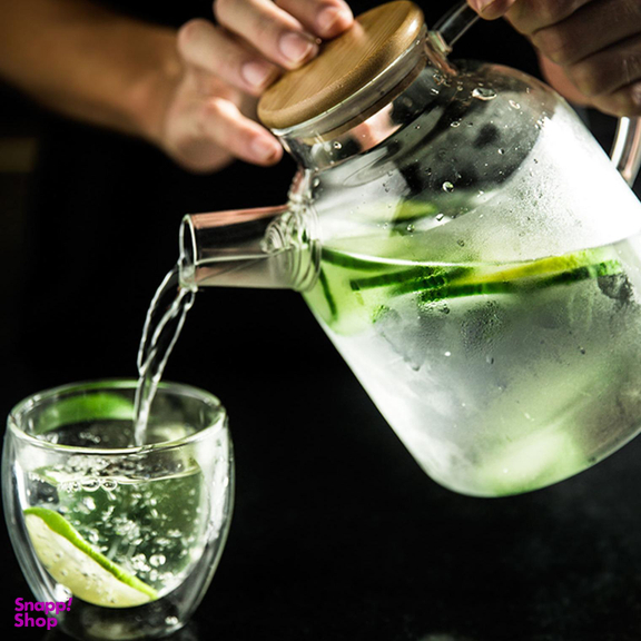 کتری پیرکس مدل درب بامبو گنجایش 1500 سی سی