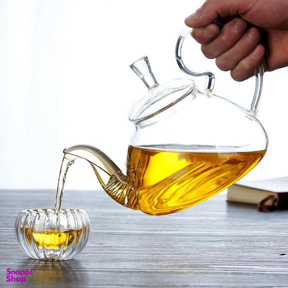 قوری پیرکس مدل دسته اشرافی گنجایش 800 سی سی