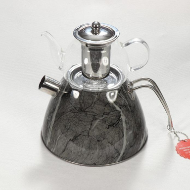 ست کتری و قوری لورنزا (Lorenzo) طرح ماربل کد 3020