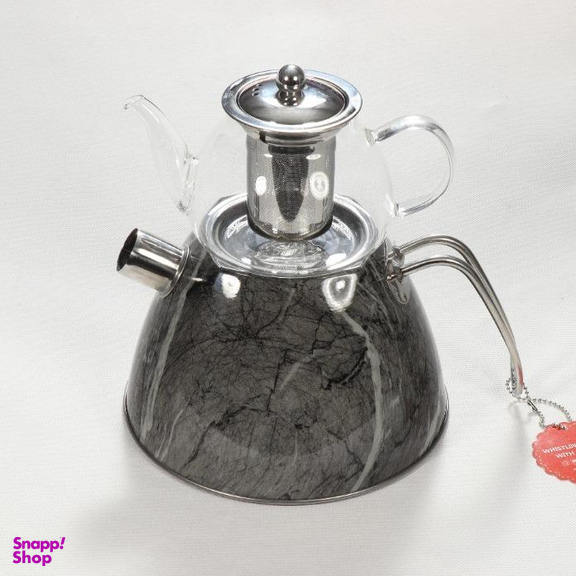 ست کتری و قوری لورنزا (Lorenzo) طرح ماربل کد 3020