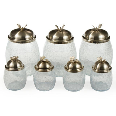 ست جا ادویه 7 پارچه سالینو (Salino) مدل تپل نقره ای کد N-4053