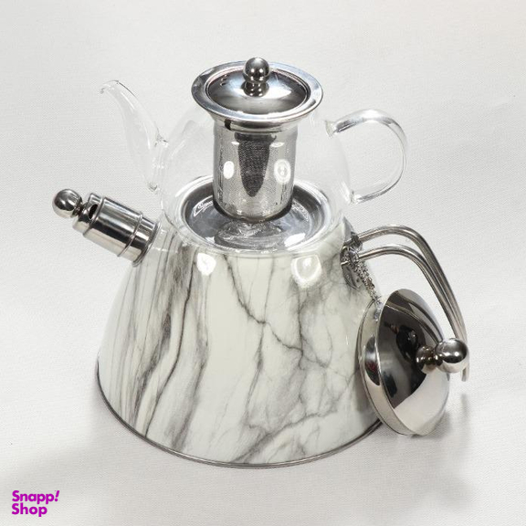 ست کتری و قوری لورنزا (Lorenzo) طرح ماربل کد 3040