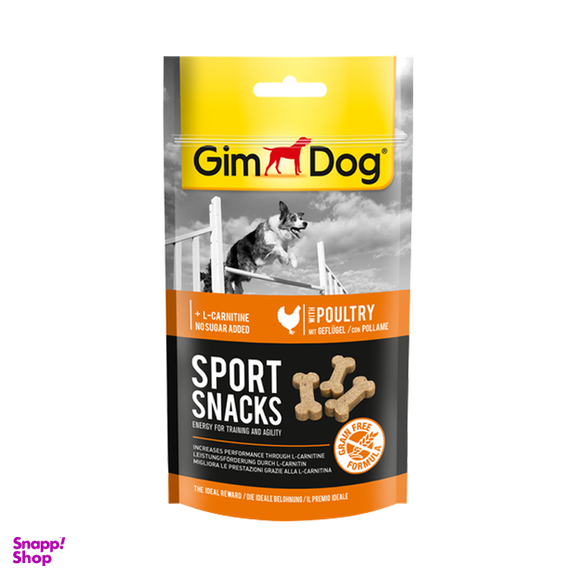اسنک تشویقی استخوانی سگ جیم داگ (Gim Dog) با طعم مرغ GimDog Sport Snack Chicken وزن 60 گرم