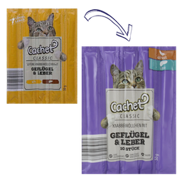 اسنک تشویقی گربه کچت (Cachet) مدل Chicken & Liver بسته 5 عددی